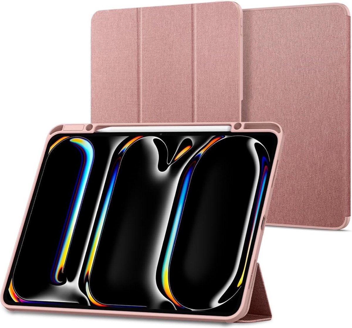 Spigen Geschikt voor Apple iPad Pro 13 inch M4 - Urban Fit - Book Case Hoesje - Roze