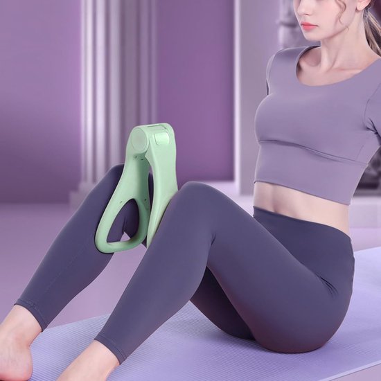 Dijtrainer 16KG Bekkenbodemtrainer voor Dames Vrouw Bilspiertrainer voor Thuis Herentrainingsapparatuur Fitnessapparatuur Sportapparatuur Thuis Bekkenbodemspiertrainer Bilspiertrainer(Roze