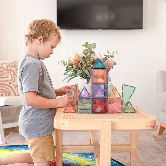 Pack de démarrage Connetix Pastel | Dalles magnétiques | 64 pièces