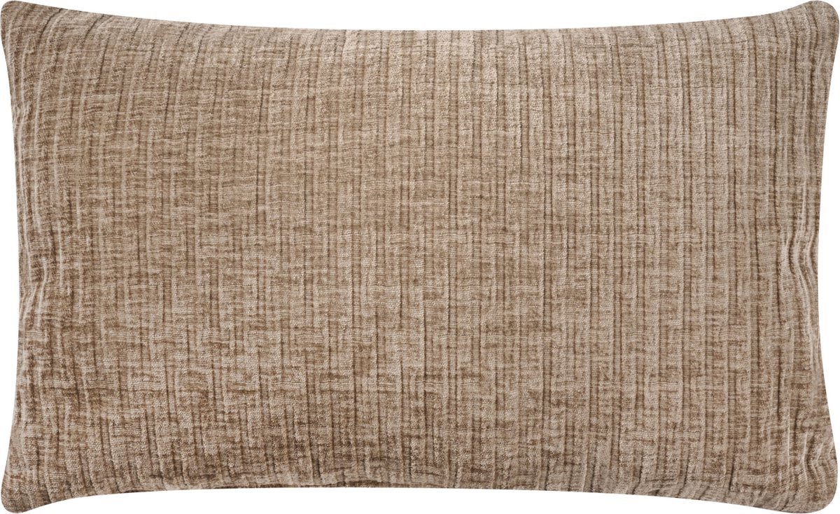 Sierkussen Pardo - Polyester - Taupe - 35x55 cm - Lendekussen - Chenille