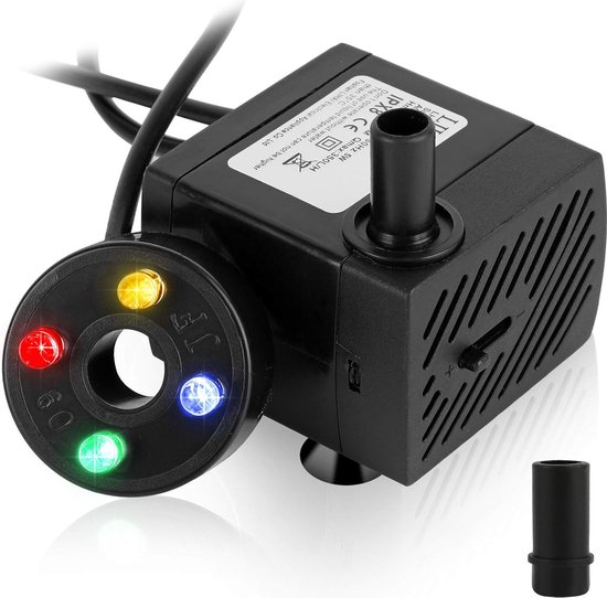 Solacis Fonteinpomp - Vijverpomp voor in vijver - Fonteinpomp vijver - 350L/u - Fontein pomp - Must have voor in uw vijver!