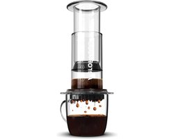 Clear Coffee Press - 3-in-1 brouwmethode combineert AeroPress Franse pers - Pourover Espresso - Volle koffie zonder gruis of bitterheid