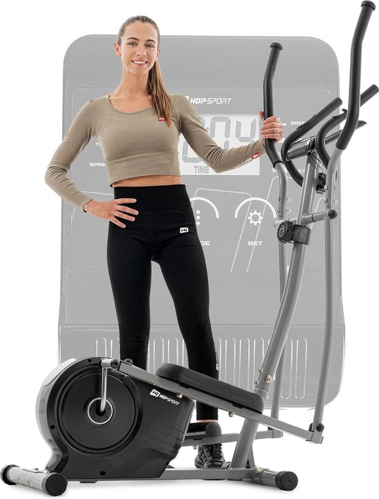 Hop-Sport crosstrainer HS-2050C Grijs voor thuisgebruik met - Hop-Sport - €212,99