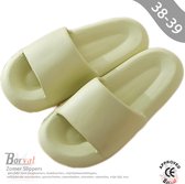 Tongs / Chaussons Antidérapants En EVA - Semelle épaisse 1,5-3,5 Cm - Pour Maison, Plage, Hôtel - Taille 240 (37-38 Femme)
