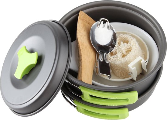 Pannenset MalloMe - kookset voor camping en outdoor gebruik Washing Machine