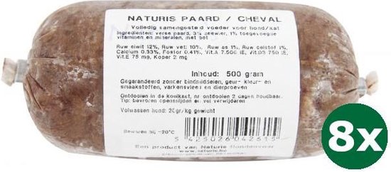 8x500 gr Naturis paard