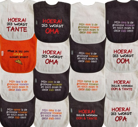 Crème kleurige slab met "Super Opa" - grootvader, babyshower, zwanger, cadeautje, kraamcadeau, grappig, geschenk, baby, tekst van Babystuff4you — afbeelding 3