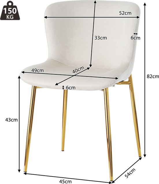 4 Chaises Velours Côtelé Gris - Pieds Réglables, Design Moderne, Pour Salle à Manger, Bureau Ouvert