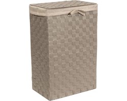 Wasmand 25x38x60 cm - Taupe - Ruime Opbergmand