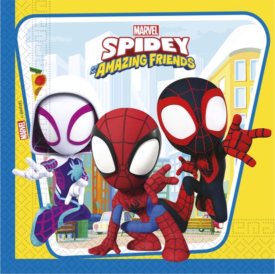 Vegaoo - 20 serviettes Spidey et ses super amis
