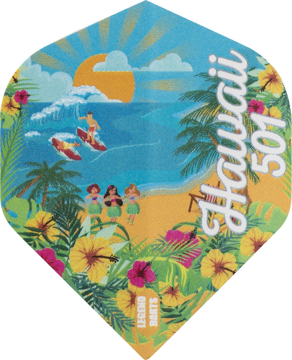 Legend Darts Wayne Mardle Hawaii 501 NO2 - Dart Flights