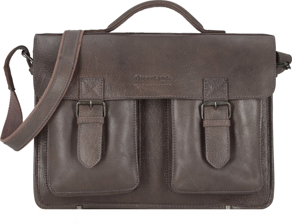 Greenland Nature Natuur aktetas Leer 40 cm - cm ( Zoll) - grey