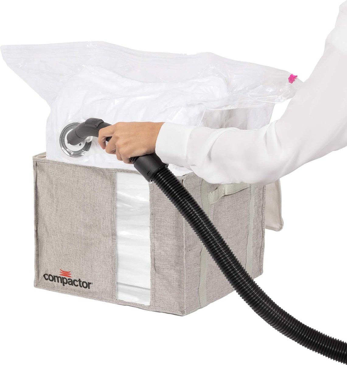 Vacuüm opbergtas Grijs 42 x 40 x H.25 cm