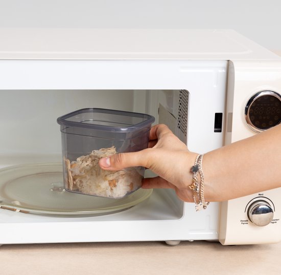 Set de Bocaux de conservation Bidons alimentaires de 24 pièces Bocaux de conservation en plastique anthracite avec couvercle Récipient pour aliments frais Bocaux de conservation hermétiques Congélateur empilable