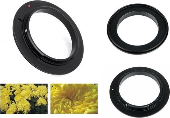 Foto: Reverse adapter ring voor canon 49mm ef mount lens