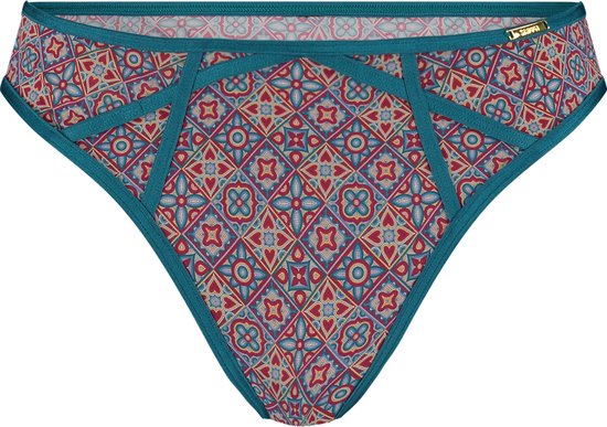 Sapph - String voor vrouwen - Microstof - Mistress - Mozaïek print - S