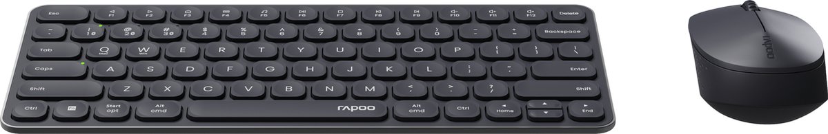 Rapoo 9010M Toetsenbord + Muis Comboset QWERTY(NL), Zwart