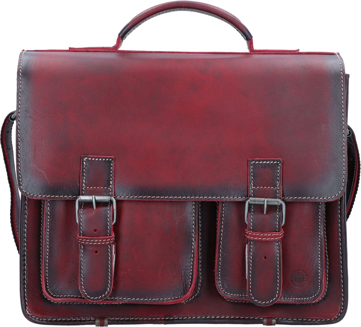 Greenburry Aktetas leer 39 cm - cm ( Zoll) - red
