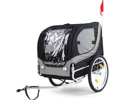 Viking Choice - Hondenkar - opvouwbaar - tot 40 kg - grijs zwart