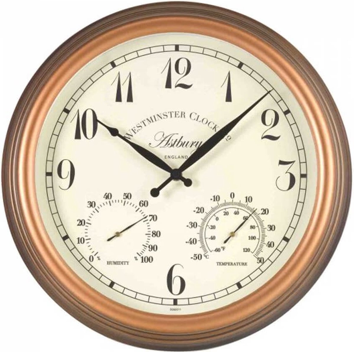 Smart Garden Products Astbury - Tuinklok - 38 cm - 3 in 1 - Inclusief luchtvochtigheids- en thermometer