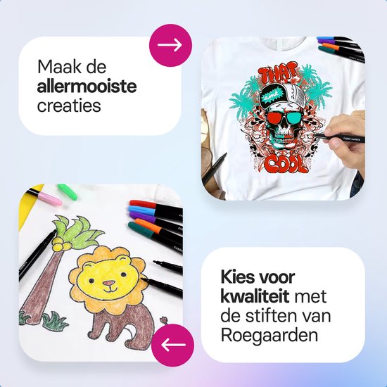 Une main dessinant un T-shirt avec un imprimé crâne, et un dessin de lion.
