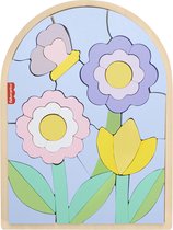 Bol.com Fisher-Price Houten bloemenpuzzelblokken aanbieding