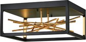 Hinkley LED Plafondlamp Styx | 8W 3000K 931Lm 830 | Black & Gilded Gold