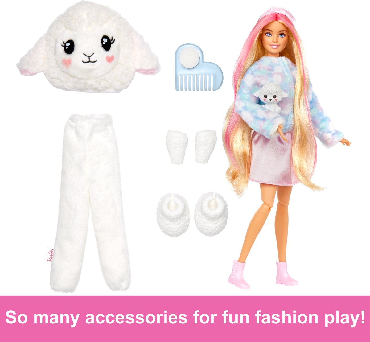 Barbie Cutie Reveal Schaap - Barbiepop — afbeelding 10
