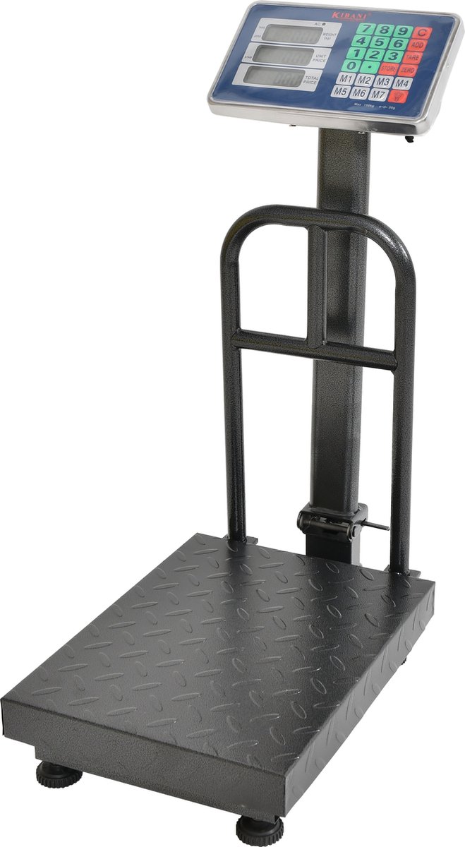 Kibani Platformweegschaal 150 kg - Pakketweegschaal - Industrieel - 150kg / 20g