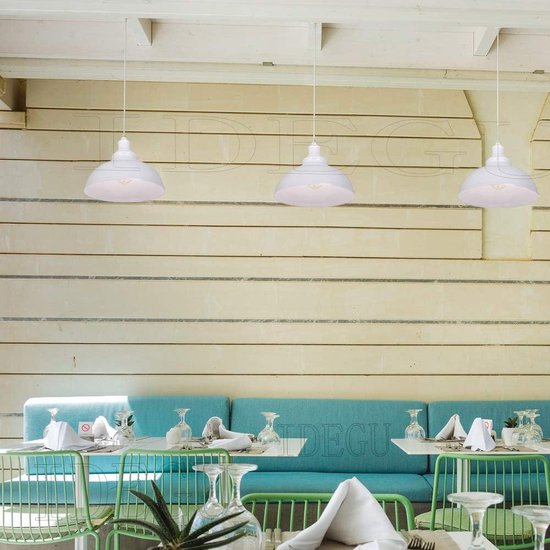 Industriële LED kroonluchter in helder glas • Verlichting Trends