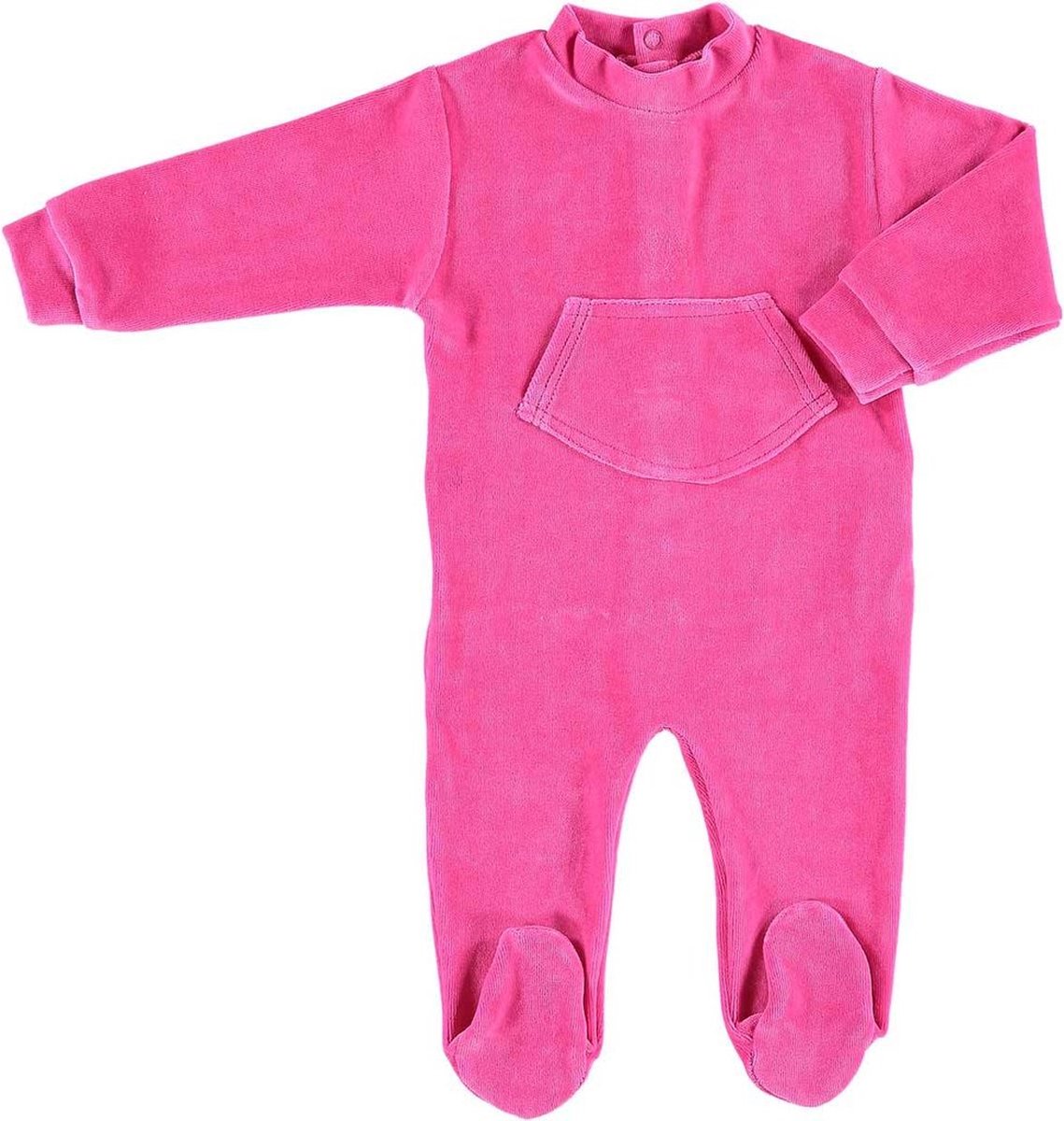 Boxpakje/ baby pyjama velours fuchsia 74-80 van Limo basics