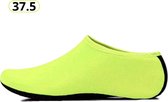 Livano Waterschoenen Voor Kinderen & Volwassenen - Aqua Shoes - Aquaschoenen - Afzwemschoenen - Zwemles Schoenen - Neon Groen - Maat 37.5