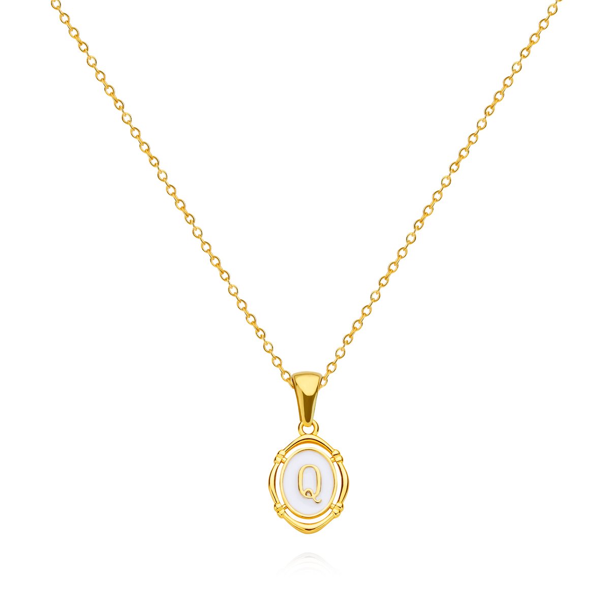 Letter ketting - Initiaal ketting - Goud - Letter Q