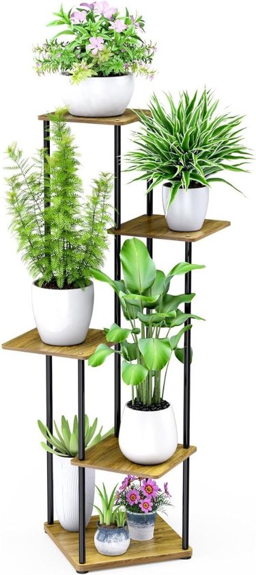 Relaxdays Trellis Obelisk Metaal 190 Cm, Rankenzuil Weerbestendig Vrijstaand Voor Klimplanten En Rozen Bruin