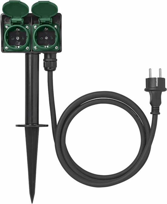 ProPlus Dubbele Tuincontactdoos voor Buiten
