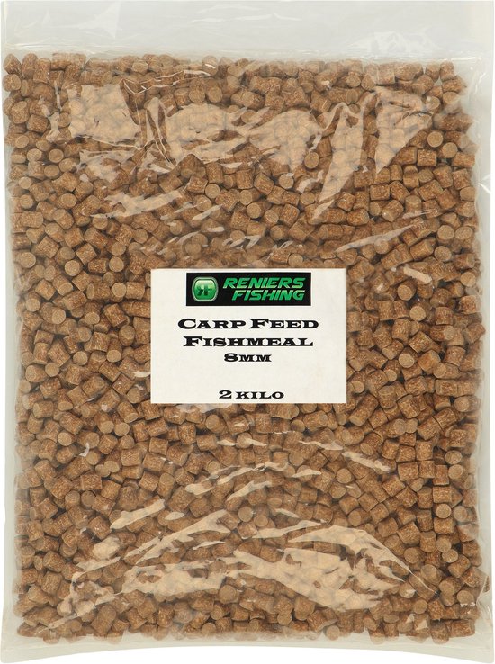 Reniers Fishing Carp Feed Fishmeal Pellet 6mm - Zinkende Vismeelpellets voor Feeder, Baitband en Pellet Waggler - Maat : 1 kilo van Reniers Fishing — afbeelding 5