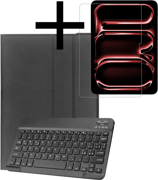 Étui de clavier sans fil Bluetooth magnétique détachable en gros pour iPad Air 11 (M2 2024) / PRO 11-Inch (1/2/3/4 Gen) / avec 7-Color rétroéclairage et support pour stylet - Chine Étui