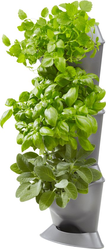 GARDENA NatureUp! Basis Set Hoek – Modulaire Hoek Plantenbakken voor Muur, Bloemen, Kruiden, Groenten, Weerbestendig