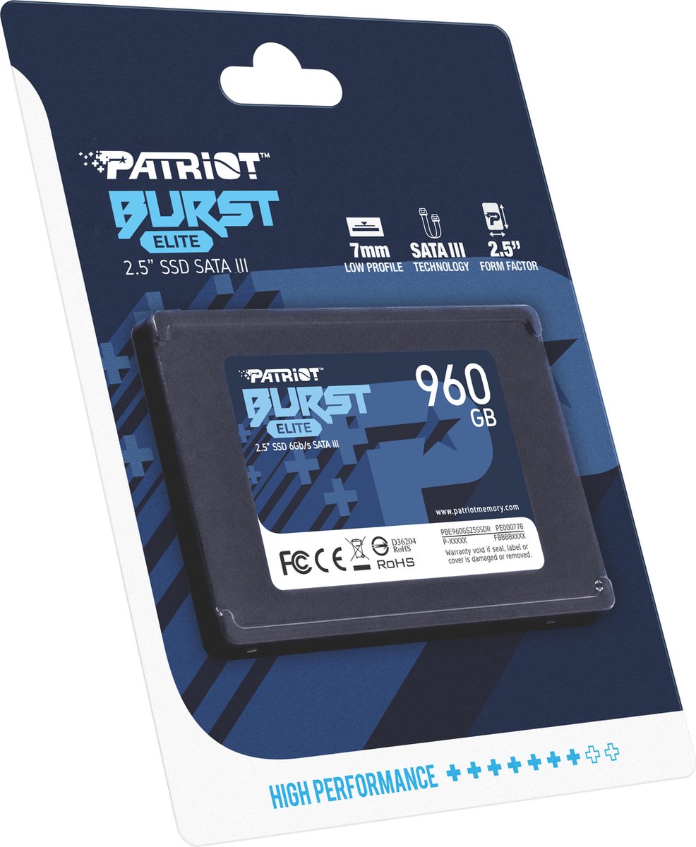 Patriot Memory BURST Elite 2.5 2.5 960 GB Serial ATA III | bol