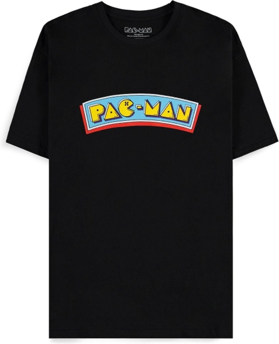 Pac-Man - Logo Heren T-shirt - XL - Zwart