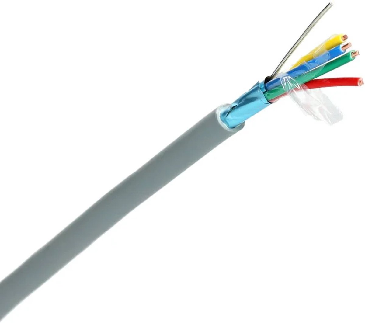 Dynamic signaalkabel afgeschermd Y(st)Y 1x4x0.8mm² Dca-s2,d0,a3 grijs per rol 100 meter
