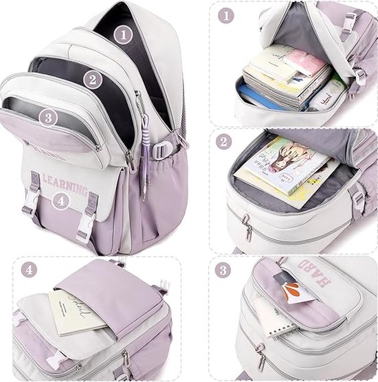 YANAIER Girls School Backpack Fashion Leisure Backpack for