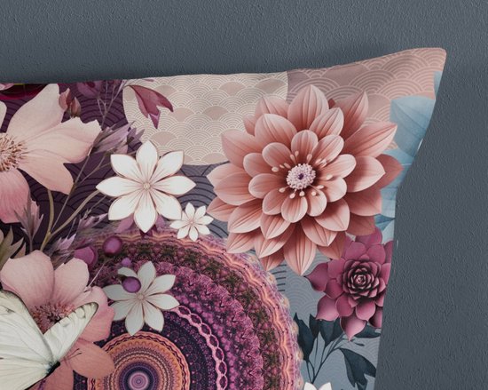 HIP dekbedovertrek mandalas & bloemen - 2 persoons 200x200/220 cm - Multi - 100% Katoen satijn — afbeelding 3