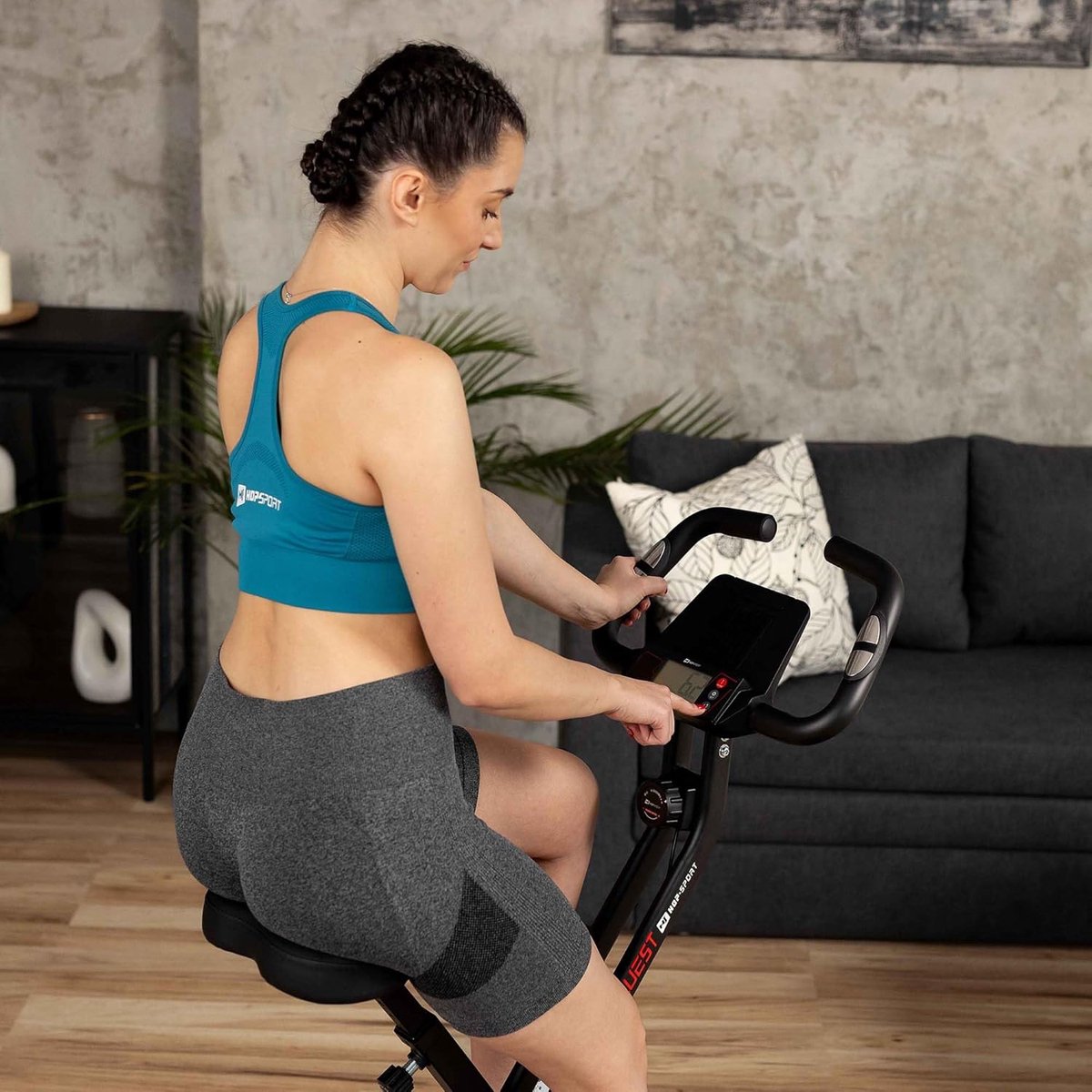 Hop-Sport HS-3020X Quest Opvouwbare Hometrainer met LCD - afbeelding 3