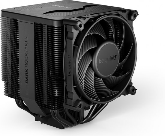 be quiet! Dark Rock Pro 5 – Koeler voor processor – 2000 omw/min. – 8.9 – 23.3 dBA – 4-pins PMW – voor Intel LGA: 1700, 1200, 115x – AMD AM5, AM4 – zwart