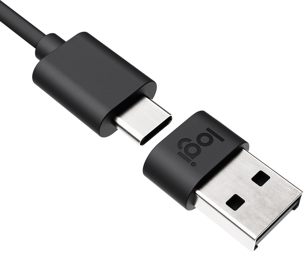 Logitech 989-000982 tussenstuk voor kabels USB C USB A Grafiet