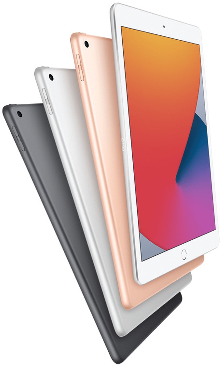 Apple iPad 10.2 inch (2020) tablet 128GB WiFi + 4G zilver, A12 Bionic, Retina-display, Apple Pencil support - Afbeelding 4