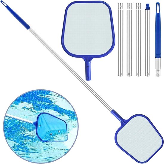 Flexzion 50,8 Cm Poolkescher - Laubrechen Für Schwimmbad Mit Feinem Netzfaenger, 38,1 Cm Tief Robuster Pool Skimmer Netz Ersatz Fuer Standard Pool Reinigungsgeraete 4706170368
