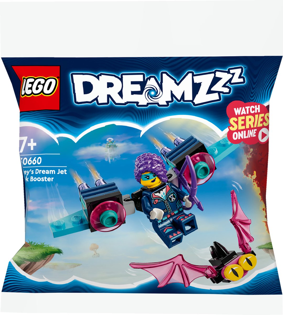 LEGO DREAMZzz - Zoey's jetpackbooster & Z-Blob en Bunchu spinontsnapping Constructiespeelgoed