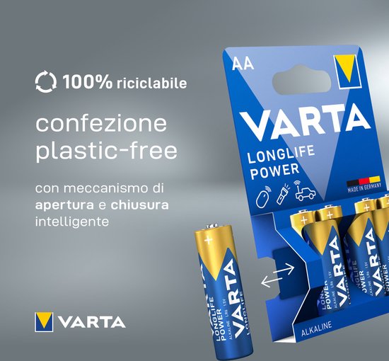 Varta Longlife Power AA - Alkaline Batterijen - 20 Stuks